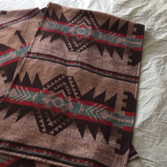 Stetson Wool Small OS Southwest Print Wrap Shawl - Picture 3 of 5
